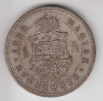 1890KB 1Ft Ag "Fiumei címer" T:2-,3