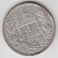 1912KB 1K Ag "Ferenc József" T:2 patina