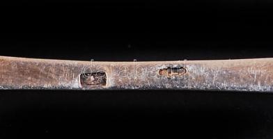 2db, növényi díszítésű, ezüst (Ag) nyelű sajtkés, és egy ezüst (Ag) teáskanál / 
2 cheese knives wit...