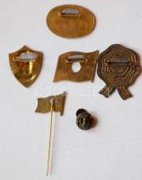 ~1980-1995. 6db klf ünnepi és nemzettudatos kitűző T:vegyes