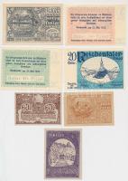 Ausztria 1920. 10db városi szükségpénz T:1-2 Austria 1920. 10 pcs of necessity notes C:UNC-XF