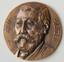 1981. Extrém nagyalakú zsűrizett "Dr. Adam Politzer" Br plakett, igen kis példányszámban szignált: K.J. T:2