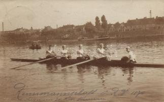 1909 Offenbach, rowing, group photo