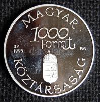 1995. 1000Ft "Dunai hajók" Ag T:PP Tanúsítvánnyal!