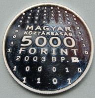 2003. 5000Ft "Naumann János" Ag T:PP