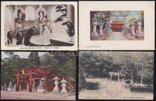 40 db jó minőségű, használatlan, régi japán képeslap / 40 unused pre-1945 Japanese postcards, good q...