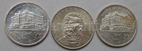 1992-1994. 200Ft "MNB" Ag (3x) T:BU