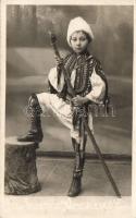 Romanian boy, folklore, photo