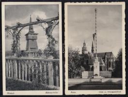 159 régi képeslap főleg magyar városképek, közte kevés motívumlap