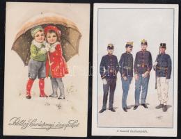 159 régi képeslap főleg magyar városképek, közte kevés motívumlap