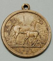 1831. "Pesti Gyep (lóversenypálya)" nagyalakú Br érem T:3 f RR!!