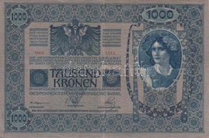 1902. 1000K piros "Magyarország" körbélyegzővel (3x) T:III,III-