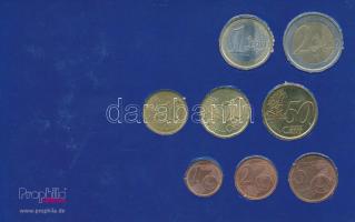 Olaszország 2002. 1c-2&#8364; euro forgalmi sor 8db T:1,2 Italy 2002. 1 cent - 2 Euro coin set 8pcs C:Unc,XF