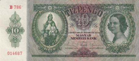 1936. 10P (4x) egymásutáni sorszámmal T:I,I-,II (hajtatlanok!)