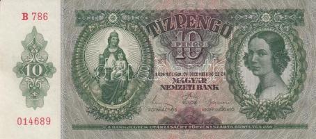 1936. 10P (4x) egymásutáni sorszámmal T:I,I-,II (hajtatlanok!)