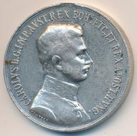 1917. Károly Ezüst Vitézségi Érem II. osztály "Fortitudini / IV. Károly" jelzett "A&q...