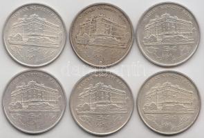 1993. 200Ft Ag "MNB" (6x) T:2,2-