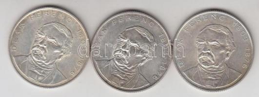 1994. 200Ft Ag "Deák" (3x) T:2,2-