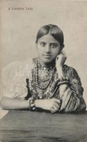 Folklore, a Kandyan lady (small tear)