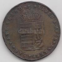 1867. "Magyar Emlék Pénz- Emlékül az 1865. évi Országgyűlés megnyitására / Éljen a Haza- Es Lebe Das Vaterland" ezüstözött Br emlékérem (39mm) T:3