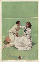 Best love game, a tennis court, Reinthal & Newman, artist signed (EK)