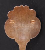 3 db ezüst (Ag.) címeres kis díszkanál, jelzettek, összesen nettó: 34 g / 3p. silver teaspoon