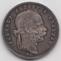 1869KB 1Ft Ag "Angyalos címer" T:1-,2 patina