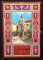 cca 1900 Ricordo di Verona. Képes leporelló kiadói papírborítóban /  Leporello