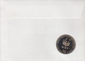 1986. "30 éves a WWF - Gazella dama" fém emlékérem érmés borítékon bélyegzővel T:PP
1986. ...
