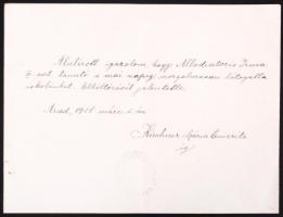 1914/1921 Arad. Magy. Kir. Államvasutak felhatalmazás, Rom. Kat. Elemi Leányiskola igazolás