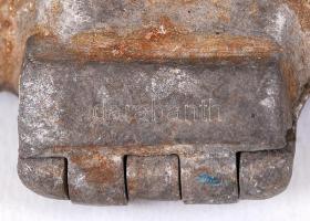 3 db fém cukrász öntvényforma, jelzettek (Arad), h:9 cm (3×)