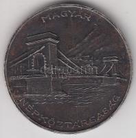 1956. 20Ft Ag "Tízéves a Forint / Lánchíd" T:2-