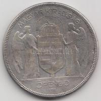 1930. 5P Ag "Horthy-jobbra" T:3