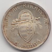 1938. 5P Ag "Szent István" T:2-