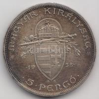 1938. 5P Ag "Szent István" T:2-