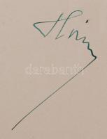 1937 Hóman Bálint aláírása vallás- és közoktatásügyi miniszterként miniszteri fejléces papíron