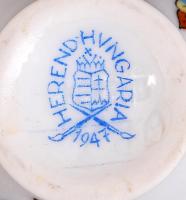 Herendi Viktória mintás mini váza, kézzel festett, jelzett, hibátlan, m:7 cm / Herend porcelain mini...