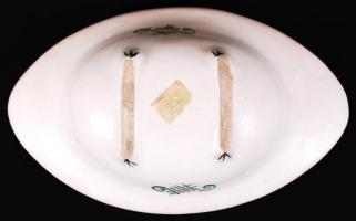 Gorka Iparművészeti Vállalat: Kínáló tálka, jelzettt, hibtlan, m:6 cm, h:22 cm / Retro Gorka ceramic...