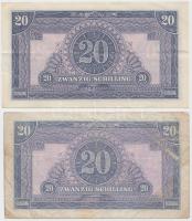 Ausztria / Szövetséges katonai megszállás 1944. 20Sch (2x) T:III
Austria / Allied Military Authority...