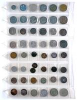 ~230db vegyes fémpénz műanyag berakólapokban elhelyezve közte jobb darabokkal 1-2 Ag is T:vegyes