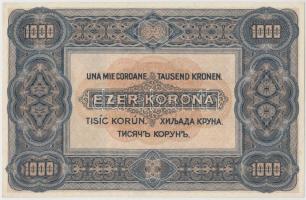 1920. 1000K "Orell Füssli - Zürich" T:I- (hajtatlan, szamárfül)