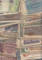 ~100db vegyes bankjegy, osztrák, magyar, spanyol stb. pénzek T:vegyes
