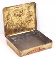 cca 1920 Török cigarettás dobozka, fém / 
Monopole des Tabacs de Turquie, Turkish cigarette box, met...