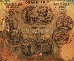 cca 1920 Török cigarettás dobozka, fém / 
Monopole des Tabacs de Turquie, Turkish cigarette box, met...