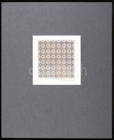 Bokros Péter (1957): Textil-terv. Rézkarc, papír, jelzett	7 x 7 cm