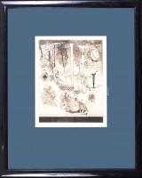 Kondor Lajos (1926-2006): Erőszakos halál. Rézkarc, papír. Jelzett 25,5 x 20 cm