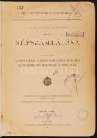 Magyar Statisztikai Közlemények: A magyar korona országainak népszámlálása Bp., 1905 Athenaeum