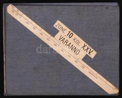 cca 1910 Varanno vászon katonai térkép / canvas military map 40x50 cm