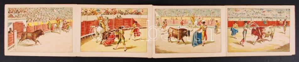 A las Toros - viva la Espana 12 litho képet tartalmazó füzet / booklet with 12 litho pages 15x12 cm