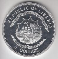 Libéria 2010. 5$ ezüstözött Cu "Nagy Hadvezérek / Marcus Antonius" T:PP Tanúsítvánnyal, cs...